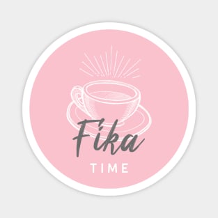 Fika Time swedish coffee break Magnet